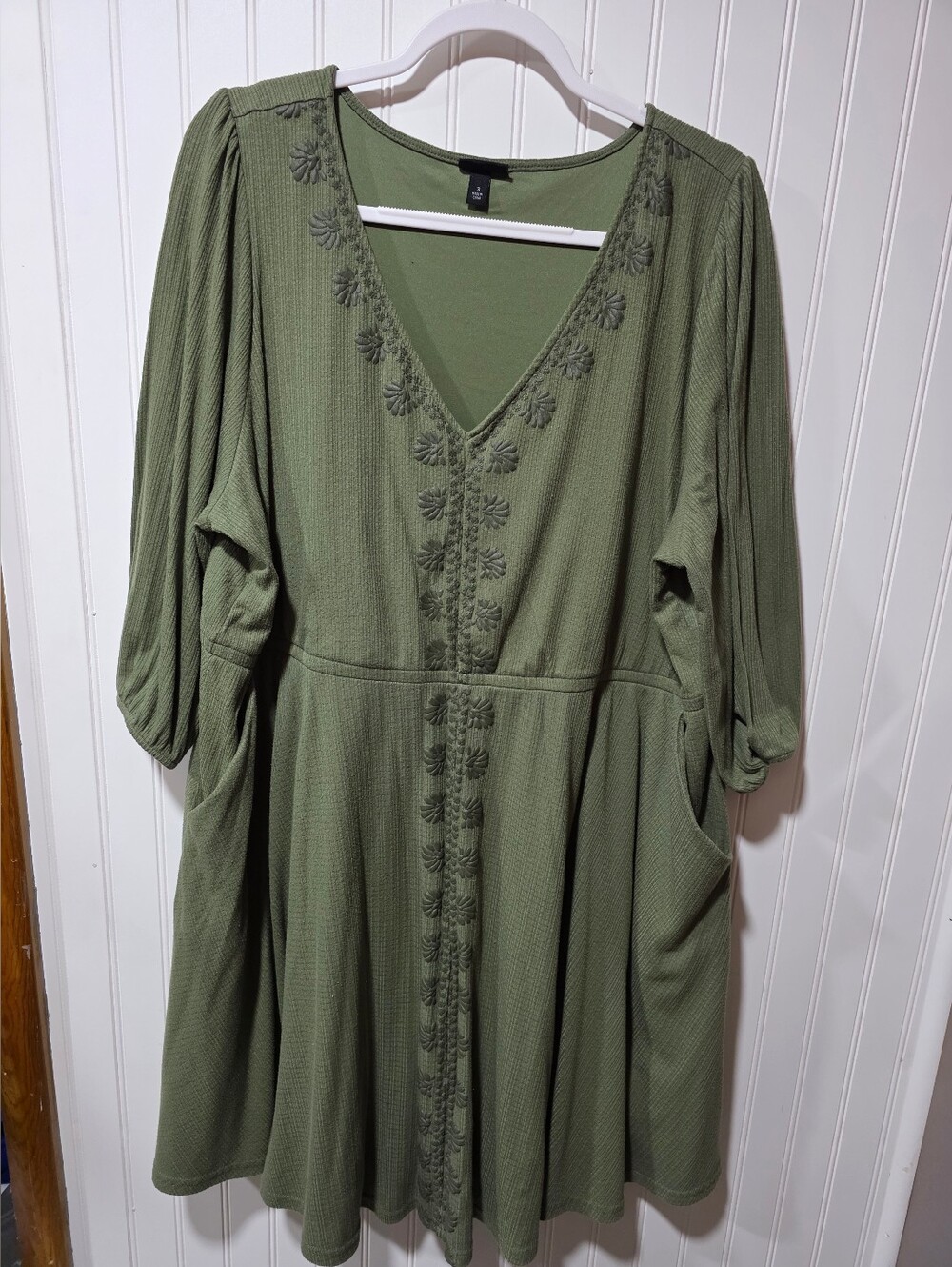Torrid Olive Green V‑Neck Dress